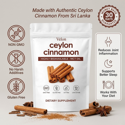 Ceylon Cinnamon 7200mg Equivalent with MCT Oil