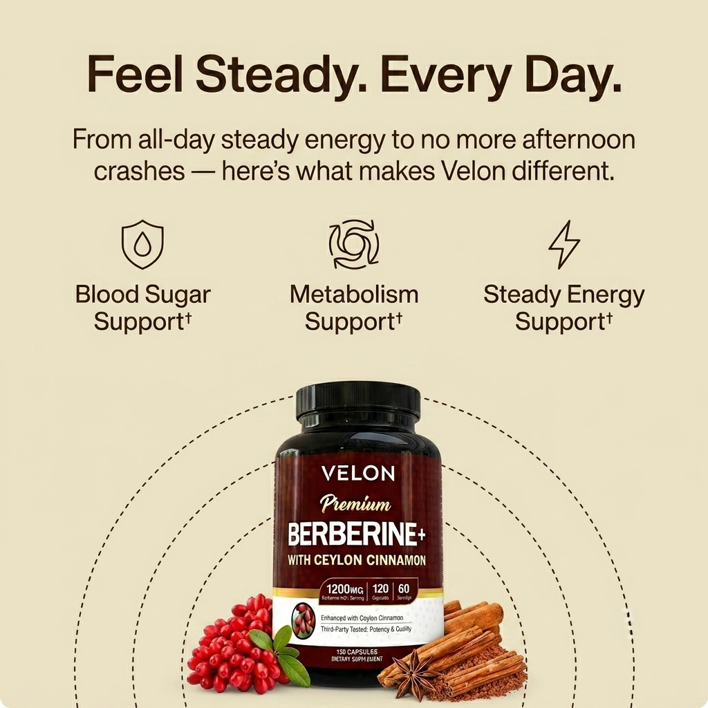 Velon Berberine + Ceylon Cinnamon